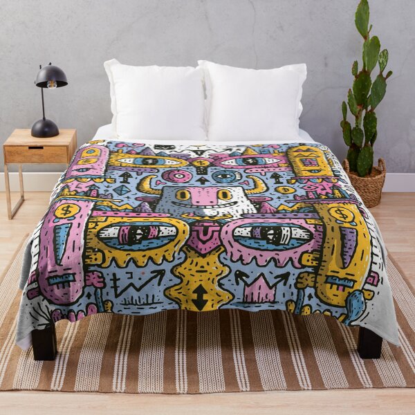 Item preview, Vibrant Maximalist Monster Dreamscape designed and sold by Romgora.