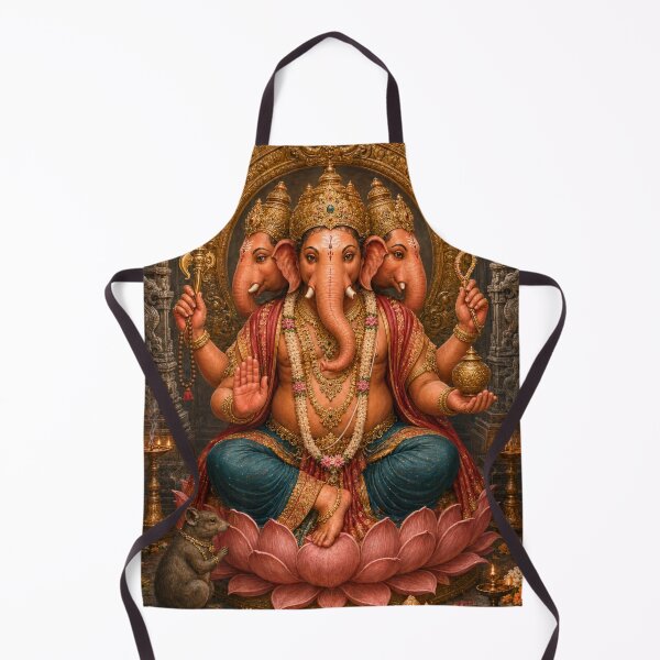 Item preview, 32 Forms of Lord Ganesha - Trimukha Ganapati – Three-Faced Lord of Divine Awareness designed and sold by Homyar.