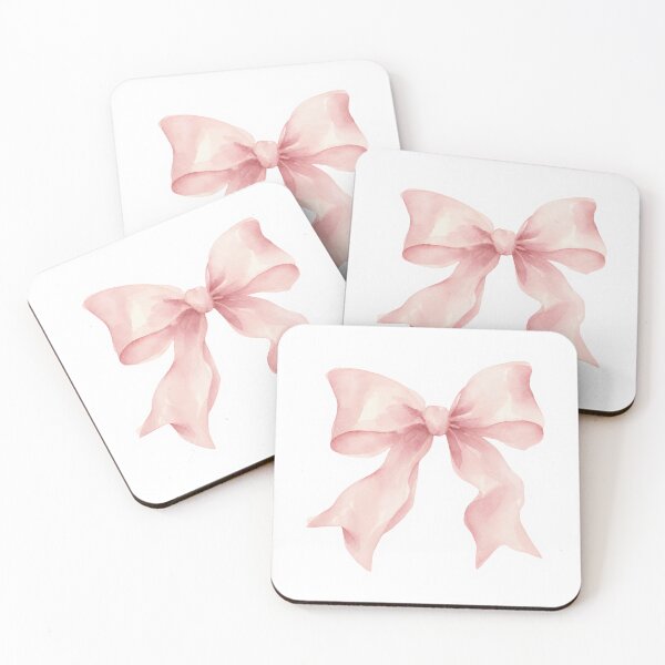 Item preview, Soft Pink Watercolor Ribbon Bow Sticker designed and sold by simranart111.