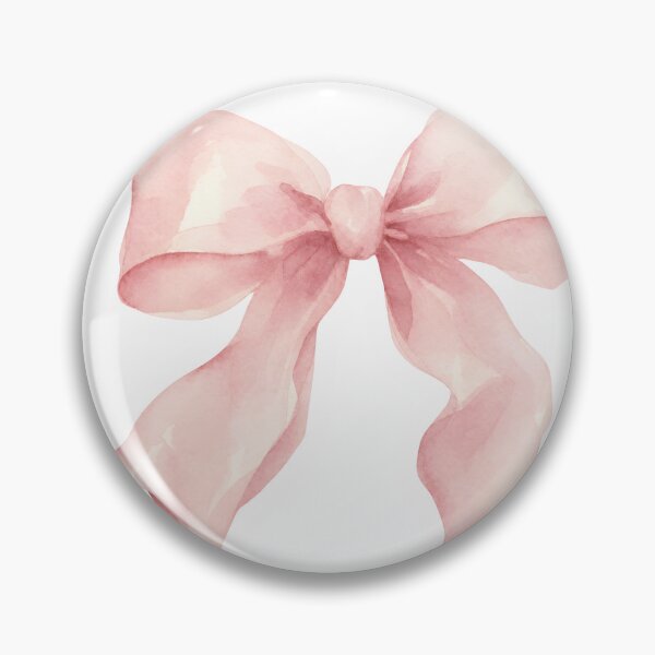 Item preview, Soft Pink Watercolor Ribbon Bow Sticker designed and sold by simranart111.