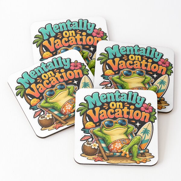 Item preview, Mentally On Vacation Funny Frog designed and sold by PixoNest.