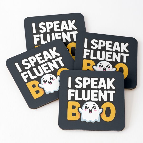 Item preview, I Speak Fluent Boo – Funny Halloween Ghost Design designed and sold by Jollys-ArtShop.