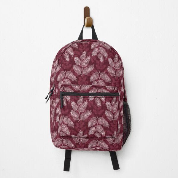 Item preview, Textured Leaves In Faded Background (plum)  designed and sold by primavera art.