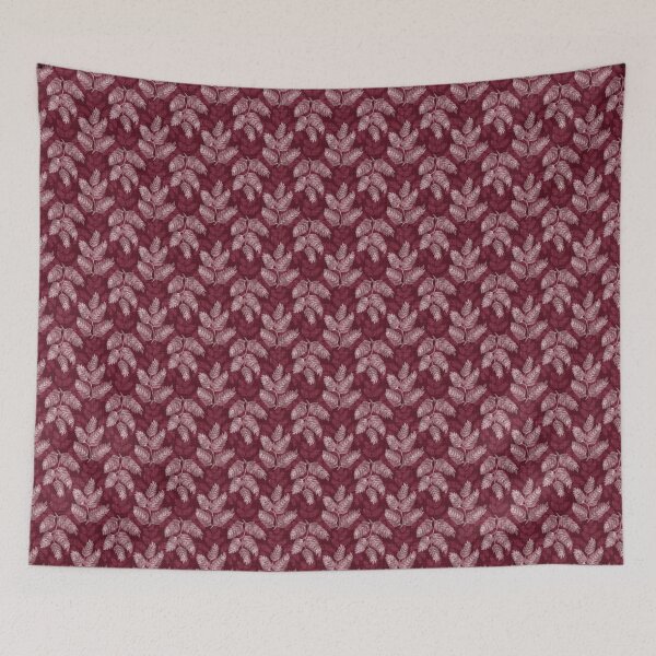 Item preview, Textured Leaves In Faded Background (plum)  designed and sold by primavera art.