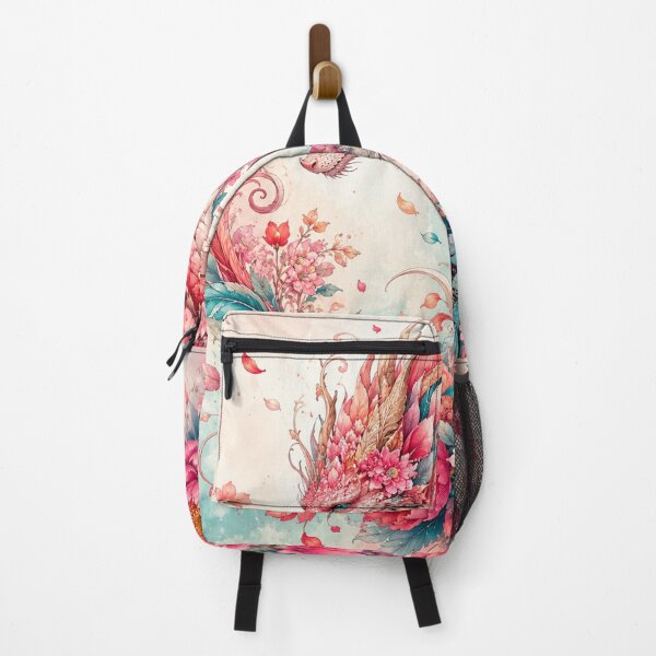 Item preview, Pink Floral Dragon Watercolor Fantasy designed and sold by MWprint.
