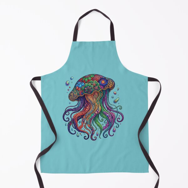 Item preview, Colorful Jellyfish | Ocean Sea Life Art Collection designed and sold by Zaru Art Studio.