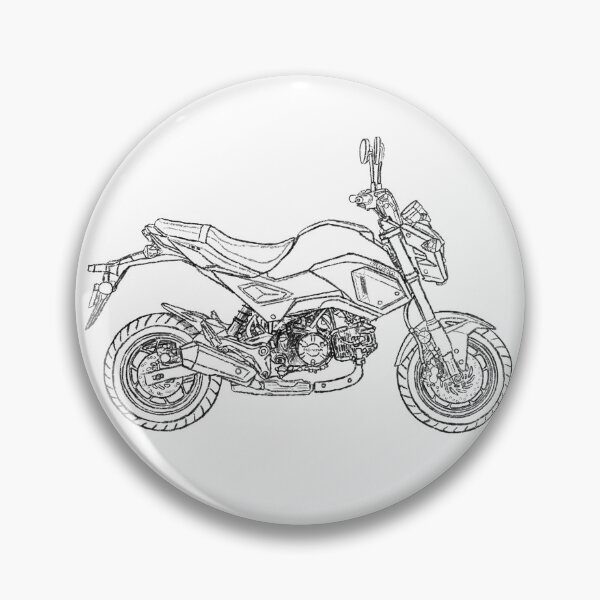 Item preview, SF Honda Grom side profile designed and sold by melmel58.