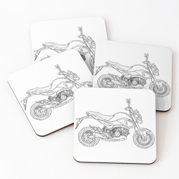 Item preview, SF Honda Grom side profile designed and sold by melmel58.