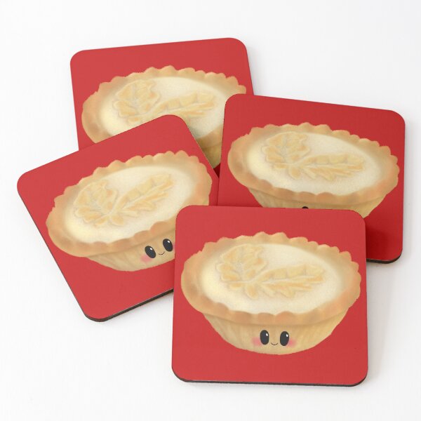 Item preview, Cute Christmas Mince Pie Holly Leaf Pastry Drawing designed and sold by Designs By Amber.