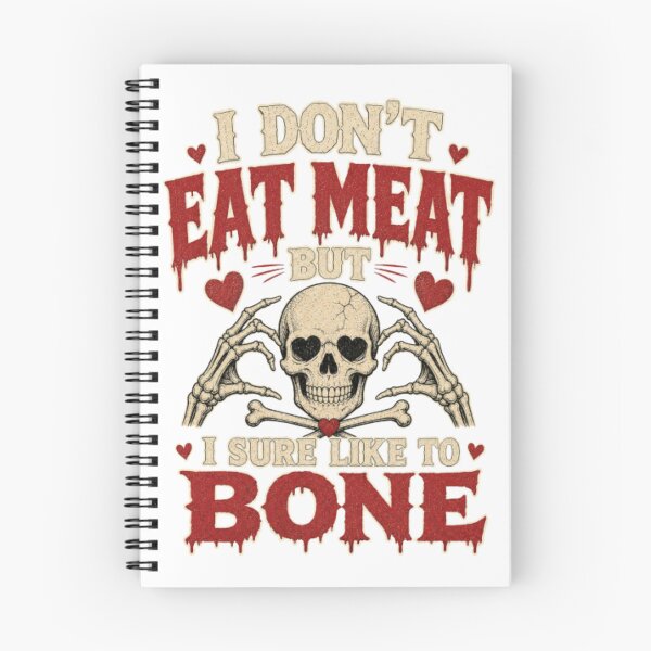 Item preview, I Don’t Eat Meat But I Sure Like to Bone-Horror designed and sold by darametzgerart.