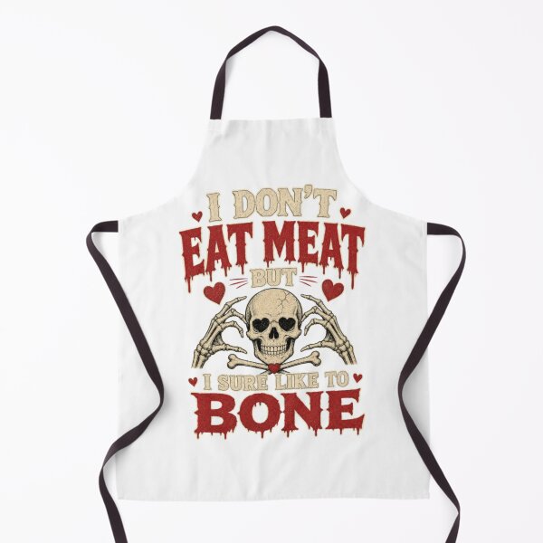 Item preview, I Don’t Eat Meat But I Sure Like to Bone-Horror designed and sold by darametzgerart.