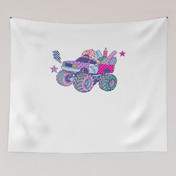 Item preview, Girls Back To School Monster Truck Kindergarten designed and sold by KroghDs.