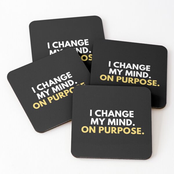 Item preview, I Change My Mind. On Purpose. | Clever Minimal Typography T-Shirt designed and sold by TongTang.