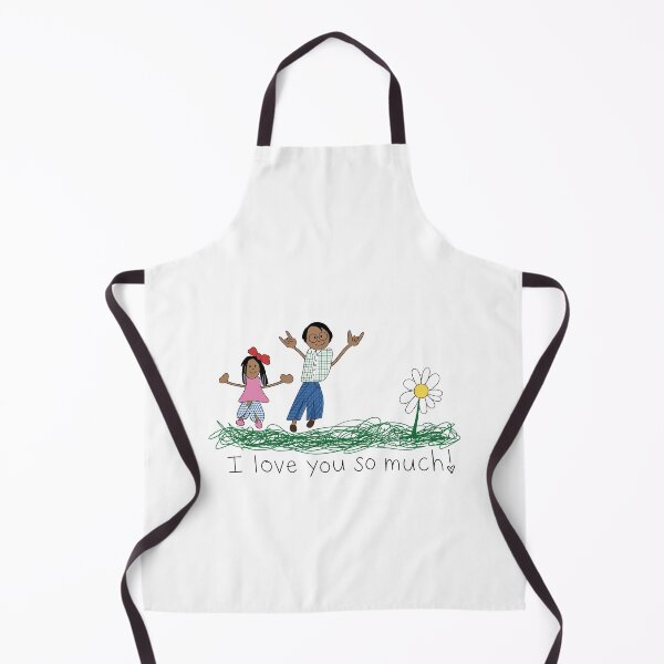 Item preview, I Love You So Much Cute Doodle Family Father Daughter / I Love You So Much Naive Doodle Art Drawing designed and sold by Krasnovaovaova.