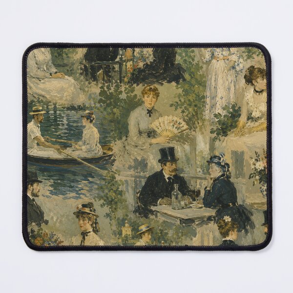 Item preview, French Impressionist Garden Life Collage – Belle Époque Summer Romance Fine Art designed and sold by rimmatv.