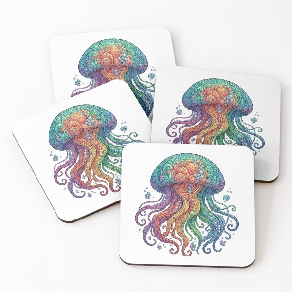 Item preview, Color of Jellyfish | Ocean Sea Life Art Collection designed and sold by Zaru Art Studio.