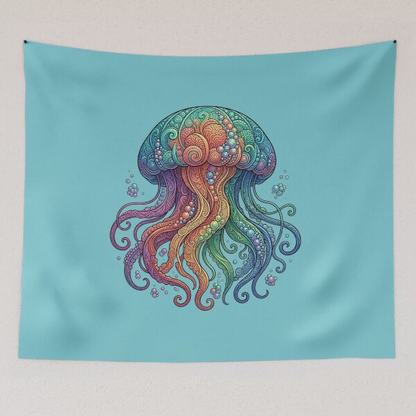 Item preview, Color of Jellyfish | Ocean Sea Life Art Collection designed and sold by Zaru Art Studio.