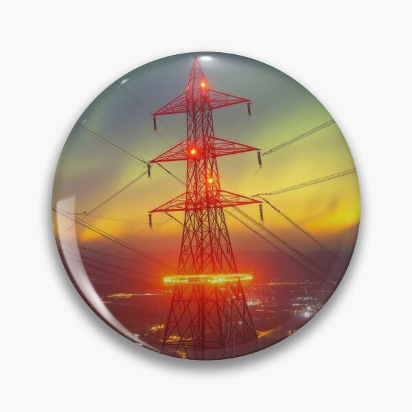 Item preview, Guardian of the Grid | Aurora Pylon Art designed and sold by Pylon-Bureau.