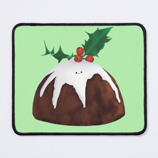 Item preview, Teeny Face Christmas Pudding Holly Sprig Design designed and sold by Designs By Amber.