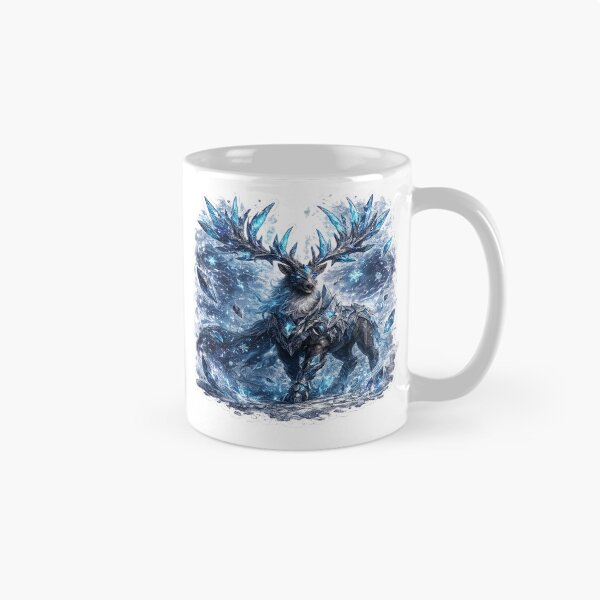 Item preview, Frost Samurai Stag Sticker designed and sold by blossomfun.