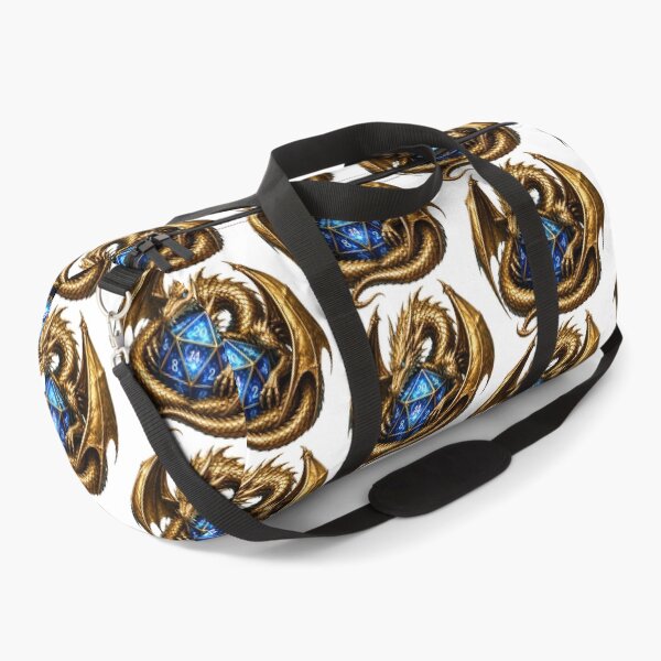 Item preview,  D20 Dice Guardian Dragon – Metallic Gold TTRPG Fantasy Gaming Art designed and sold by DragonStore210.