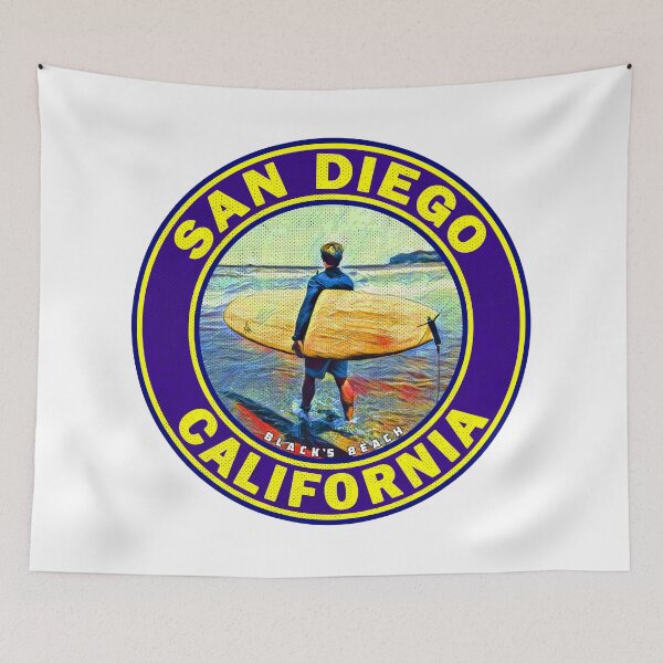 Item preview, SURFING BLACK'S BEACH SAN DIEGO SURF CALIFORNIA  designed and sold by Travel Time.