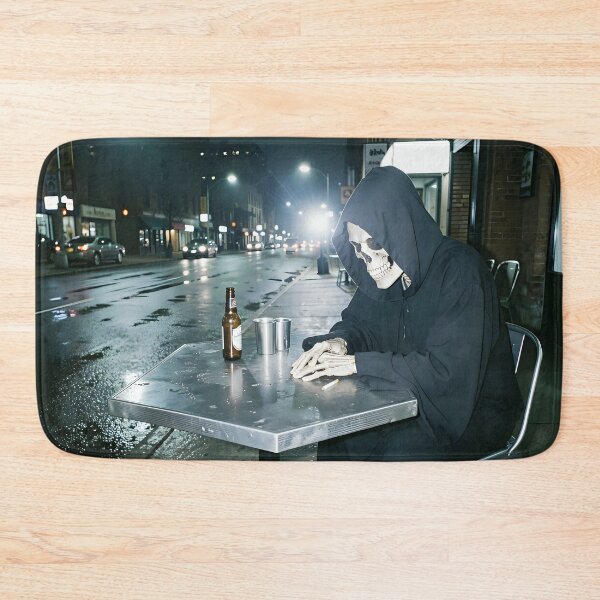 Item preview, The Grim Reaper is taking a break from work. designed and sold by VoidVeilStudio.