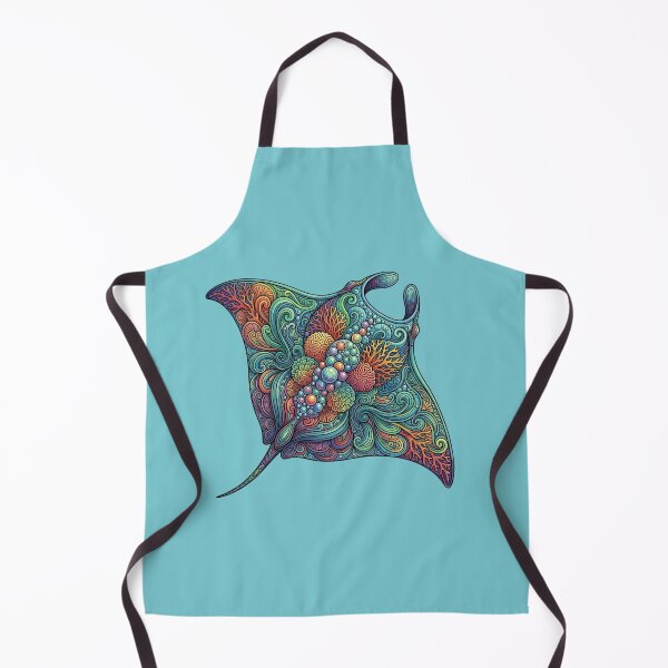 Item preview, Coral Reef Manta Ray | Ocean Sea Life Art Collection designed and sold by Zaru Art Studio.