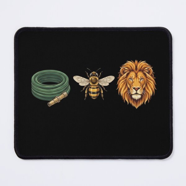 Item preview, Hose Bee Lion Funny Visual Pun Quote - Funny Rebus Puzzle Graphic designed and sold by haitrieuic96.