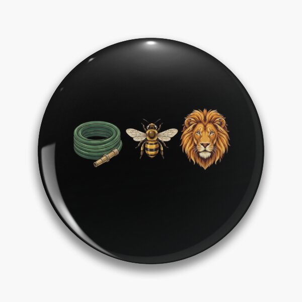 Item preview, Hose Bee Lion Funny Visual Pun Quote - Funny Rebus Puzzle Graphic designed and sold by haitrieuic96.
