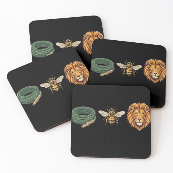 Item preview, Hose Bee Lion Funny Visual Pun Quote - Funny Rebus Puzzle Graphic designed and sold by haitrieuic96.