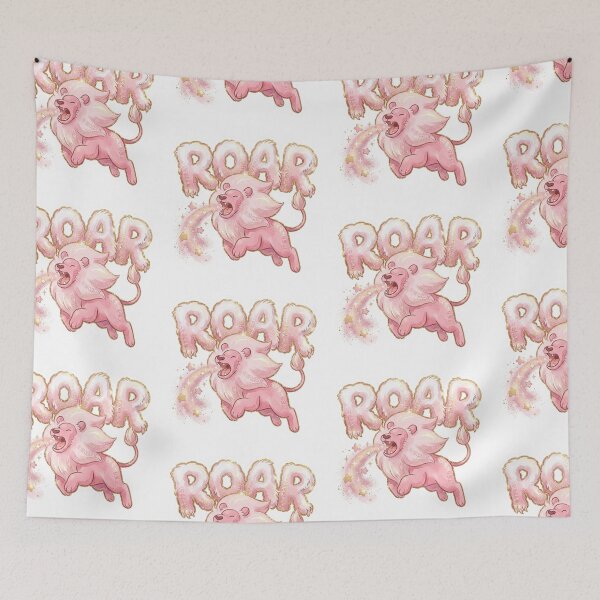 Item preview, Pink Lion ROAR - Cute Magical Watercolor designed and sold by 0Zetgest.