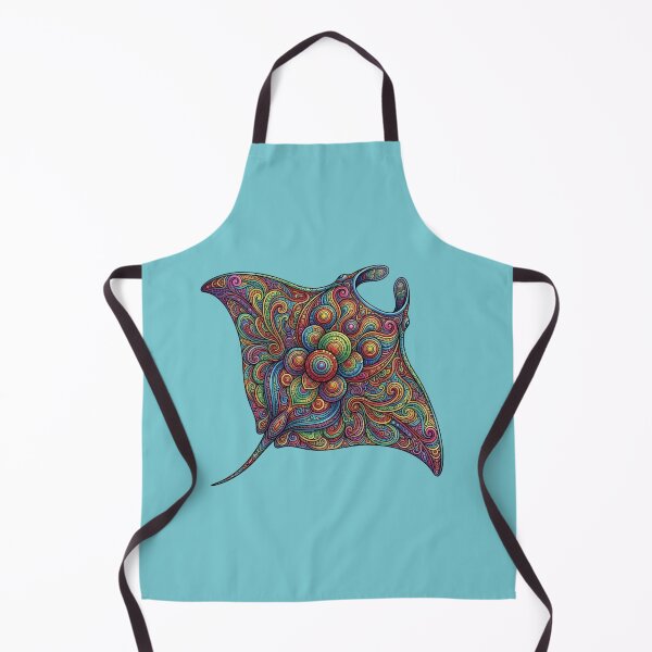 Item preview, Mandala Manta Ray | Ocean Sea Life Art Collection designed and sold by Zaru Art Studio.
