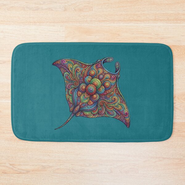 Item preview, Mandala Manta Ray | Ocean Sea Life Art Collection designed and sold by Zaru Art Studio.