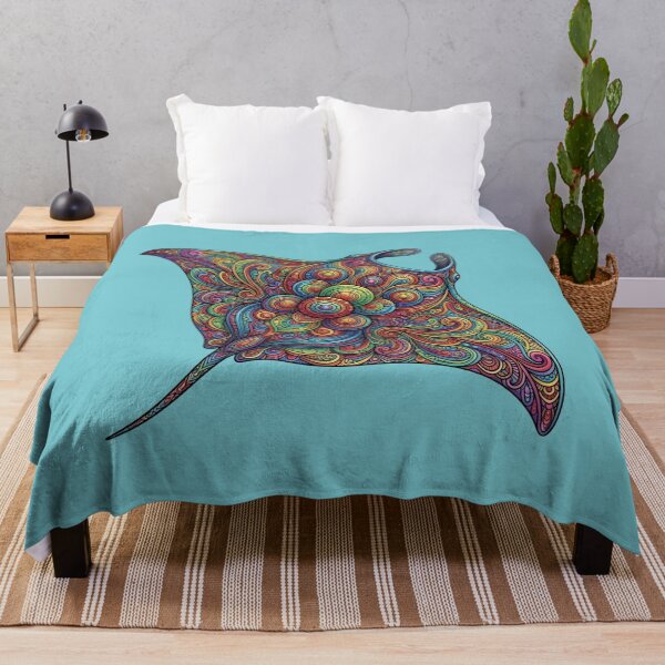 Item preview, Mandala Manta Ray | Ocean Sea Life Art Collection designed and sold by Zaru Art Studio.