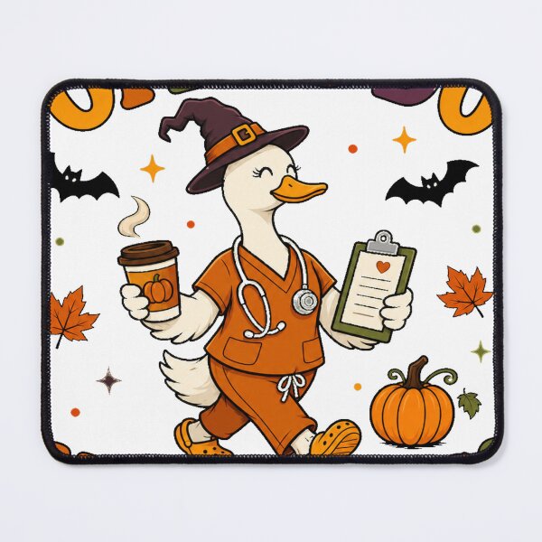 Item preview, Fall Nurse Duck Pumpkin designed and sold by martinezkreativ.