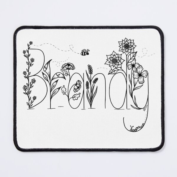 Item preview, Brandy Floral Name designed and sold by Handmadebyjessm.