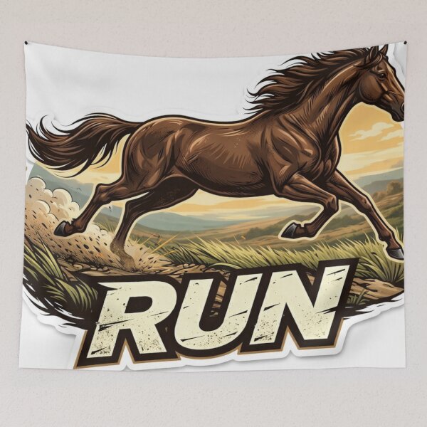 Item preview, Running Horse on the fields designed and sold by Octaner.