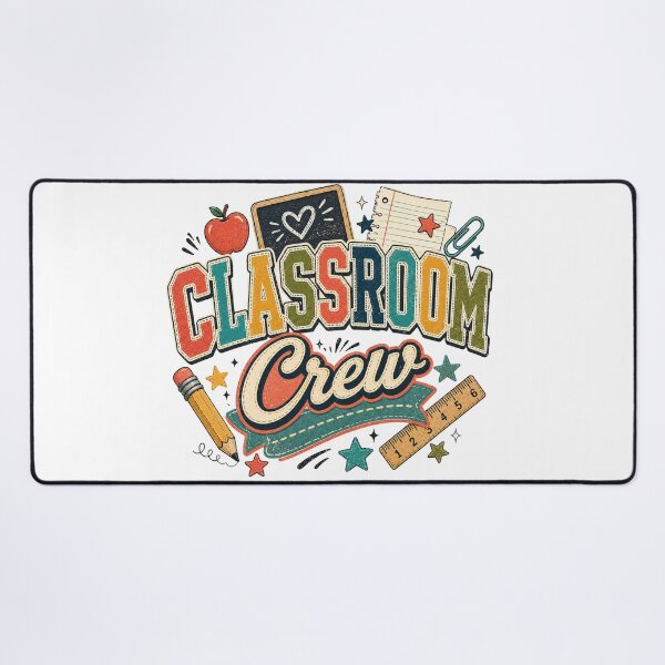 Item preview, Classroom Crew Retro Teacher School Supplies Design designed and sold by TVPS17.