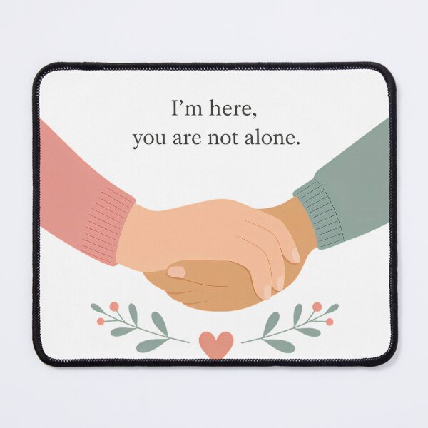 Item preview, You Are Not Alone Hand Support Art designed and sold by DignityLab.