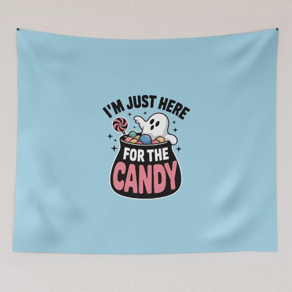 Item preview, I’m Just Here for the Candy – Funny Halloween Candy Design designed and sold by Jollys-ArtShop.