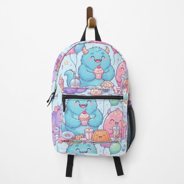 Item preview, Monster Snack Party | Cute Cartoon Monster Seamless Pattern | Kawaii Print designed and sold by AP Digi Store.