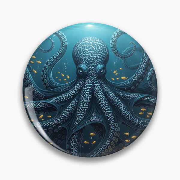 Item preview, Calligraphy Octopus Underwater designed and sold by Michaelragheb.