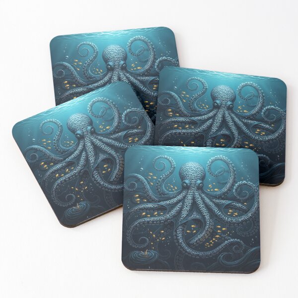 Item preview, Calligraphy Octopus Underwater designed and sold by Michaelragheb.