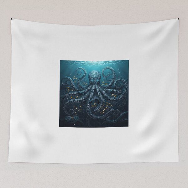 Item preview, Calligraphy Octopus Underwater designed and sold by Michaelragheb.