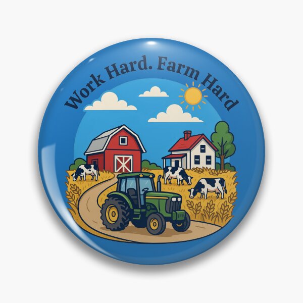 Item preview, Vintage Farm Machine Tractor Illustration | Rustic Country Farming Art designed and sold by Mahilis.