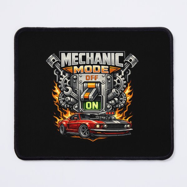 Item preview, Mechanic Mode On Muscle Car Vintage Automotive Garage Graphic designed and sold by BankshopTH.