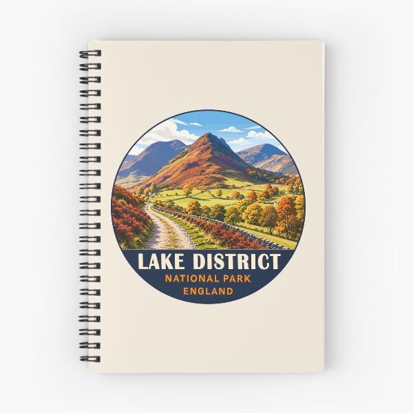 Item preview, Lake District National Park Vintage Mountain & Lake Landscape designed and sold by Gideon Emmerich.