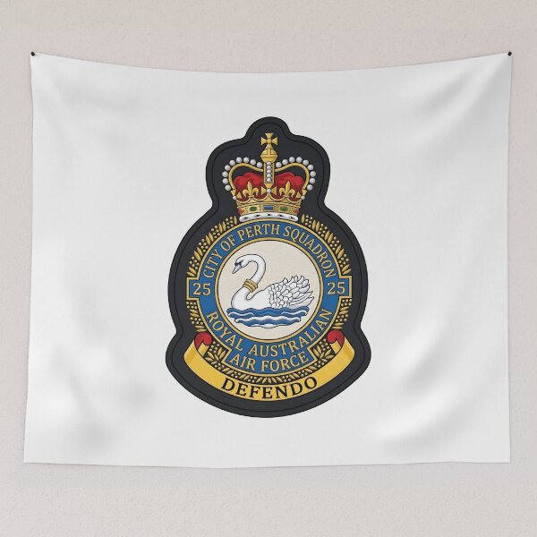 Item preview, No. 25 (City of Perth) Squadron RAAF Crest - Royal Australian Air Force Emblem designed and sold by CharlieDesings.