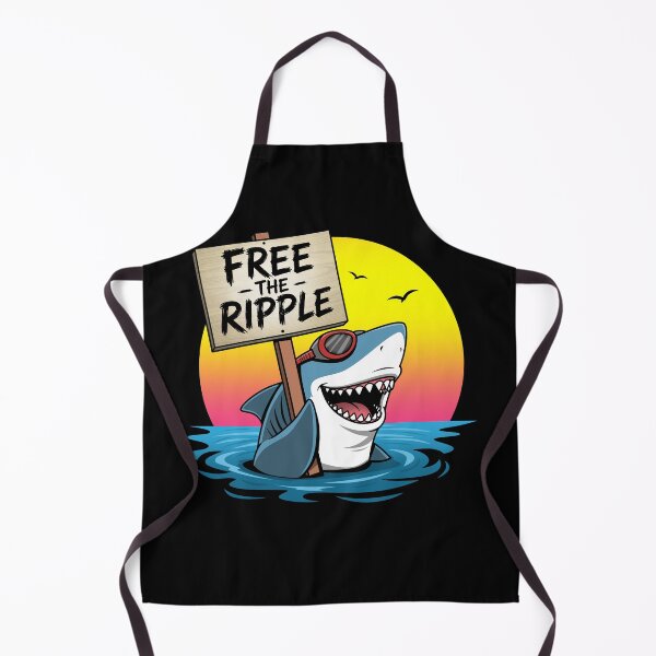 Item preview, Funny Retro Summer Beach Shark designed and sold by BoggsNicolasArt.